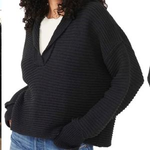 Nwt! Free People Marlie pullover sweater black